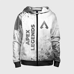 Толстовка на молнии детская Apex Legends - white gradient вертикально, цвет: 3D-черный