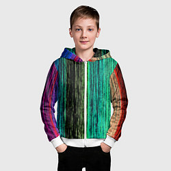 Толстовка на молнии детская Цветовая палитра, цвет: 3D-белый — фото 2