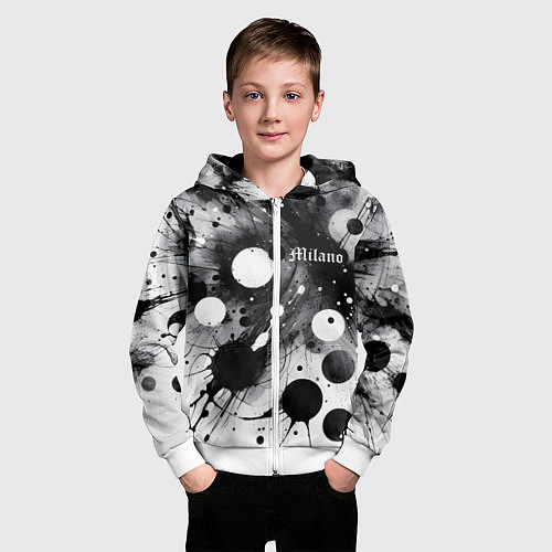 Детская толстовка на молнии Abstract fantasy pattern - Milano / 3D-Белый – фото 3
