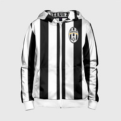 Толстовка на молнии детская Juventus: Tevez, цвет: 3D-белый