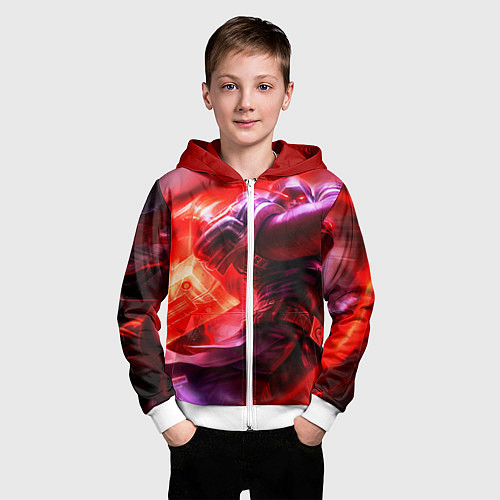 Детская толстовка на молнии League of legends / 3D-Белый – фото 3