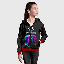 Толстовка на молнии детская Black Sun Empire Rage, цвет: 3D-красный — фото 2