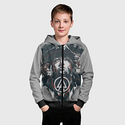 Толстовка на молнии детская Linkin Park: My Style, цвет: 3D-черный — фото 2