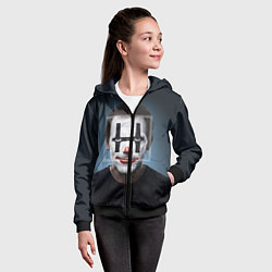 Толстовка на молнии детская Clown House MD, цвет: 3D-черный — фото 2