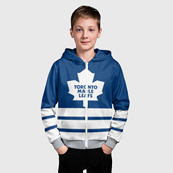Толстовка на молнии детская Toronto Maple Leafs, цвет: 3D-меланж — фото 2