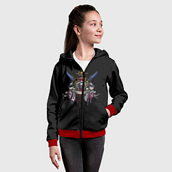Толстовка на молнии детская Daemonium venatores, цвет: 3D-красный — фото 2
