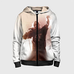 Толстовка на молнии детская Горшок, цвет: 3D-черный