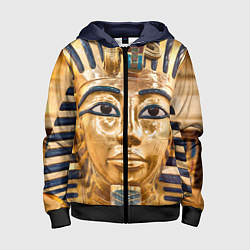 Толстовка на молнии детская Фараон, цвет: 3D-черный