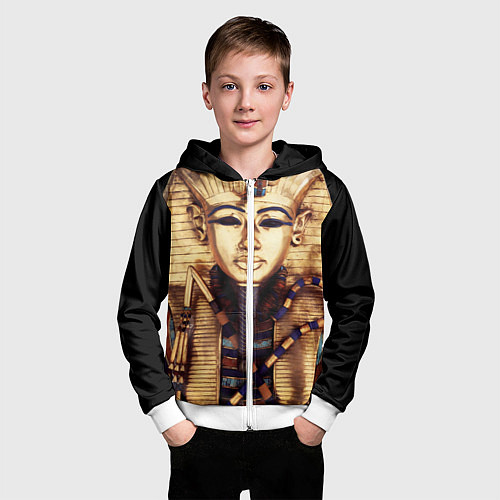 Детская толстовка на молнии Хатшепсут / 3D-Белый – фото 3