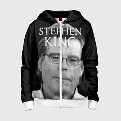 Толстовка на молнии детская Stephen King, цвет: 3D-белый