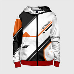 Толстовка на молнии детская CS:GO Asiimov P250 Style, цвет: 3D-красный