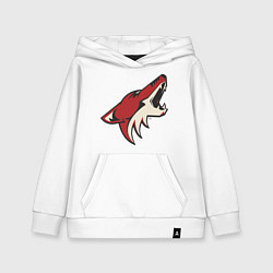 Толстовка детская хлопковая Phoenix Coyotes, цвет: белый