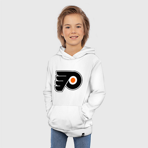 Детская толстовка-худи Philadelphia Flyers / Белый – фото 3