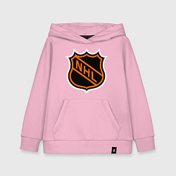 Толстовка детская хлопковая NHL, цвет: светло-розовый