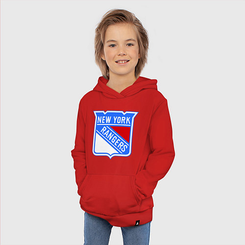 Детская толстовка-худи New York Rangers / Красный – фото 3