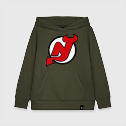 Толстовка детская хлопковая New Jersey Devils, цвет: хаки
