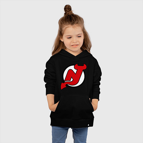 Детская толстовка-худи New Jersey Devils / Черный – фото 4