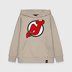 Толстовка детская хлопковая New Jersey Devils, цвет: миндальный