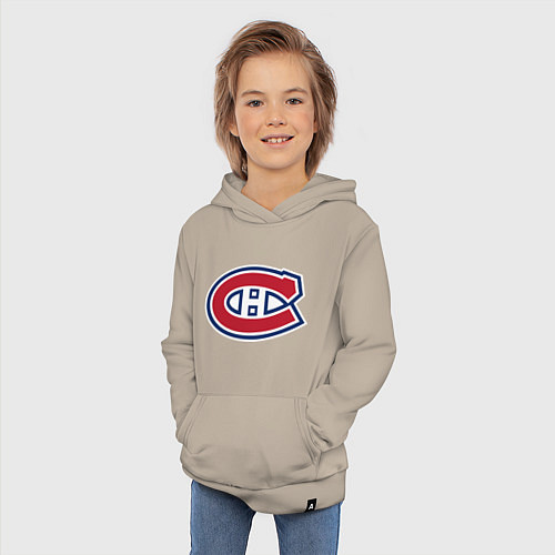 Детская толстовка-худи Montreal Canadiens / Миндальный – фото 3