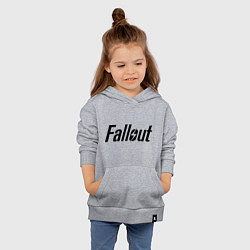 Толстовка детская хлопковая Fallout, цвет: меланж — фото 2