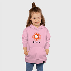 Толстовка детская хлопковая Roma, цвет: светло-розовый — фото 2