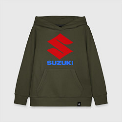 Толстовка детская хлопковая Suzuki, цвет: хаки