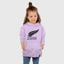 Толстовка детская хлопковая New Zeland: All blacks, цвет: лаванда — фото 2