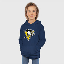 Толстовка детская хлопковая Pittsburgh Penguins, цвет: тёмно-синий — фото 2