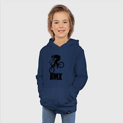 Толстовка детская хлопковая BMX 3, цвет: тёмно-синий — фото 2