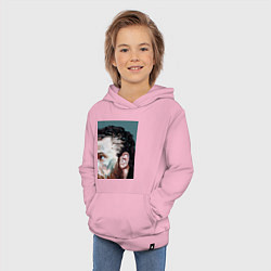 Толстовка детская хлопковая Том Харди Ван Гога, цвет: светло-розовый — фото 2