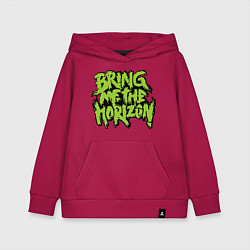 Толстовка детская хлопковая Bring me the horizon, цвет: маджента