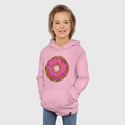 Толстовка детская хлопковая Сладкий пончик, цвет: светло-розовый — фото 2