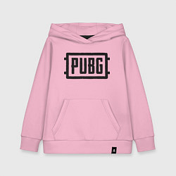 Толстовка детская хлопковая PUBG, цвет: светло-розовый