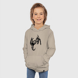 Толстовка детская хлопковая Korn bones, цвет: миндальный — фото 2