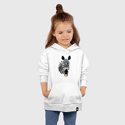 Толстовка детская хлопковая Juventus Zebra, цвет: белый — фото 2