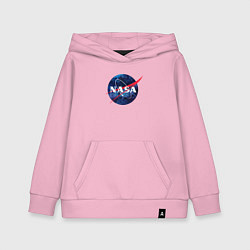 Толстовка детская хлопковая NASA: Cosmic Logo, цвет: светло-розовый