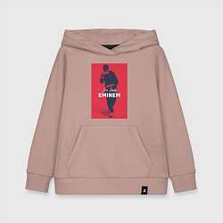 Толстовка детская хлопковая Slim Shady: Eminem, цвет: пыльно-розовый