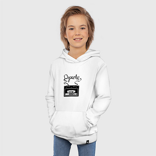 Детская толстовка-худи Depeche Mode: Tape / Белый – фото 3