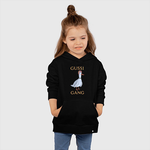 Детская толстовка-худи GUSSI GANG / Черный – фото 4