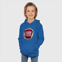 Толстовка детская хлопковая FIAT logo, цвет: синий — фото 2