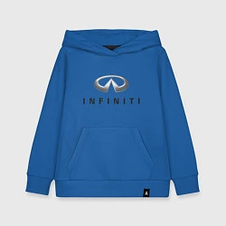 Толстовка детская хлопковая Logo Infiniti, цвет: синий