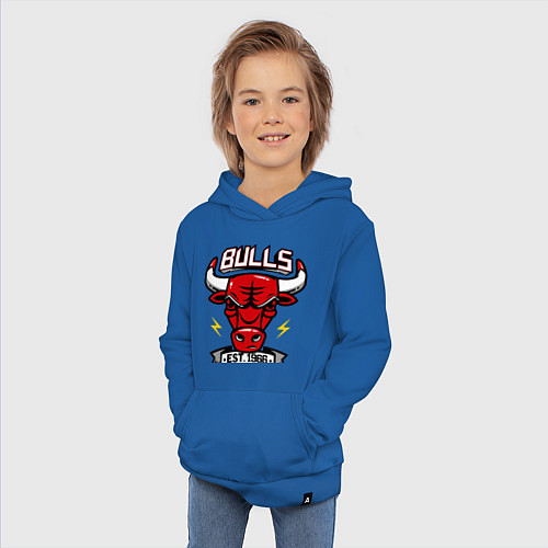 Детская толстовка-худи Chicago Bulls est. 1966 / Синий – фото 3