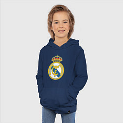 Толстовка детская хлопковая Real Madrid FC, цвет: тёмно-синий — фото 2