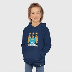Толстовка детская хлопковая Manchester City FC, цвет: тёмно-синий — фото 2