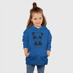 Толстовка детская хлопковая Малыш панда, цвет: синий — фото 2
