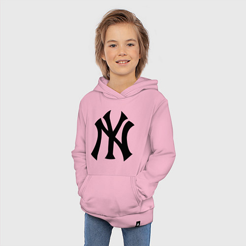 Детская толстовка-худи New York Yankees / Светло-розовый – фото 3