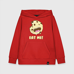 Толстовка детская хлопковая Cake: Eat me!, цвет: красный