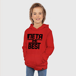 Толстовка детская хлопковая Петя the best, цвет: красный — фото 2