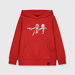 Толстовка детская хлопковая Daft Punk, цвет: красный