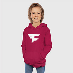 Толстовка детская хлопковая FAZE Symbol, цвет: маджента — фото 2